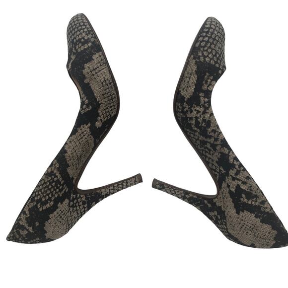J.Crew Mona Printed snakeskin heels 6.5 - Picture 1 of 8